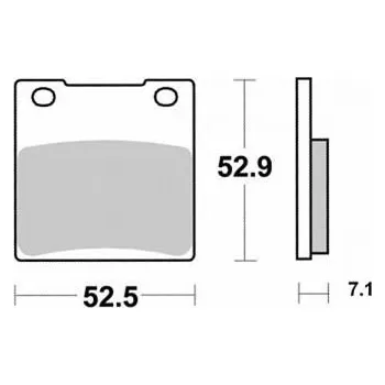 Brzda pro motocykl Brzdové destičky Kyoto pro motocykly Kawasaki, zadní