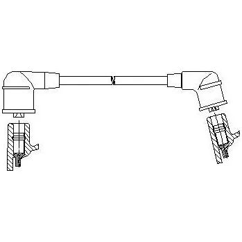 Zapalovací kabel zapalovací kabel, , BREMI, 486/52