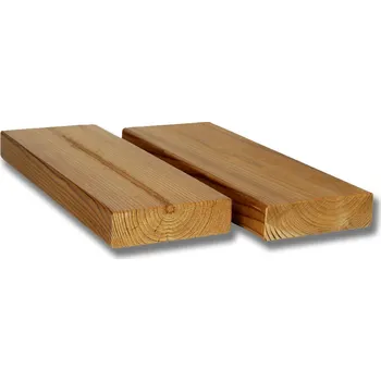 Dřevo Hladké dřevěné prkno Thermowood, SHP 26x92mm Délka palubky: Délka 3m