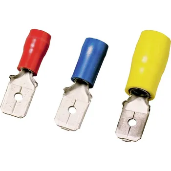 vypínač a zásuvka Weidmüller 9200580000 faston zásuvka Šířka zástrčky: 6.3 mm Tloušťka konektoru: 0.8 mm 180 ° částečná izolace červená 10