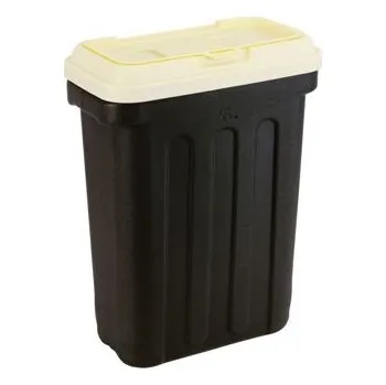 MAELSON Box na granule černá/slonová kost 15kg