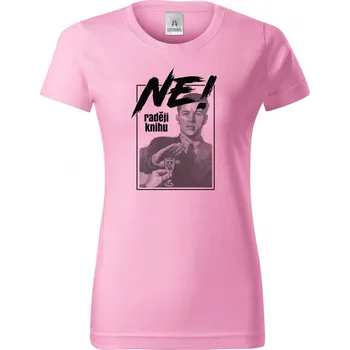 Pánské tričko Ne, raději knihu - černý tisk - Dámské tričko Basic - Nejoblíbenějí - 2XL