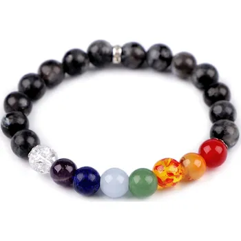 Módní doplněk Náramek čakrový, syntetický minerál