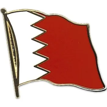 Odznak (pins) 20mm vlajka Bahrajn - barevný