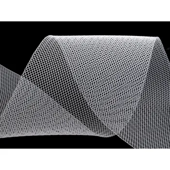 Modistická krinolína na vyztužení šatů a výrobu fascinátorů šíře 10 cm