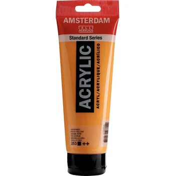 Vodová barva Akrylová barva Amsterdam Standard - 253 Gold Yellow Objem: 250 ml