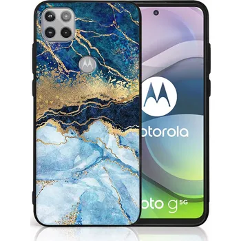 Pouzdro na tablet VSECHNONAMOBIL 46000 MY ART Ochranný obal Motorola Moto G 5G BLUE MARBLE (141)