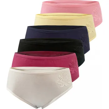 Kalhotky FANNIFEN Dámské kalhotky Růže CZ4120P - 3 ks v balení Barva: Mix, Velikost: XL