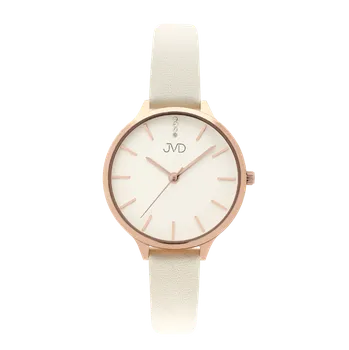 Hodinky Dámské módní designové hodinky JVD JZ201.5 s řemínkem z pravé kůže (POŠTOVNÉ ZDARMA!!)