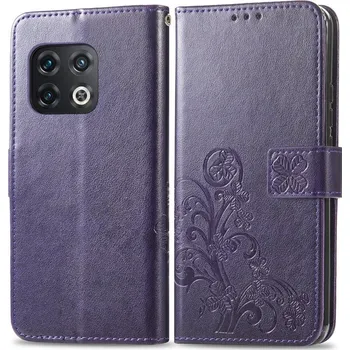 Pouzdro na tablet VSECHNONAMOBIL 42752 ART Peněženkový kryt OnePlus 10 Pro 5G FLOWERS fialový