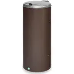 Odpadková nádoba z oceli, plastové víko, 120 litrů, hnědá