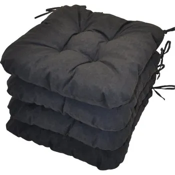 Podsedák Nábytek PEGAS Sedák UNI barva tmavě šedý melír - set 4 kusy