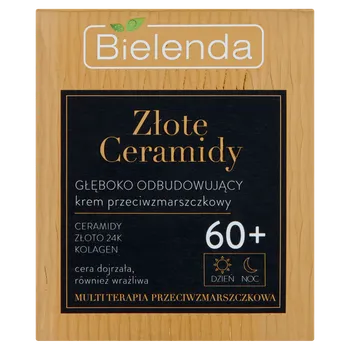 Pleťový krém Bielenda Golden Ceramides denní a noční pleťový krém proti vráskám 60+, 50 ml