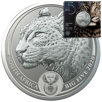 Stříbrná mince Big Five - Leopard 1 Oz 2020 (4.)