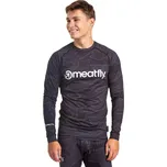 tričko Meatfly Avery Termo LS - Morph Black XXL