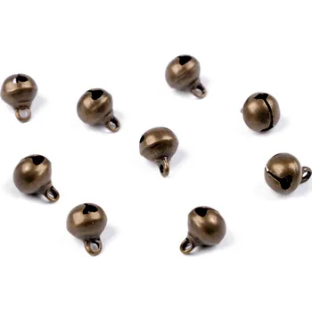 Rolničky oděvní, vhodné na praní Ø8 mm, barva 3 staromosaz