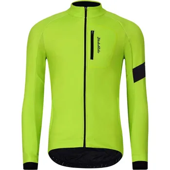 Cyklistická bunda HOLOKOLO Cyklistická zateplená bunda - 2in1 WINTER - žlutá XS