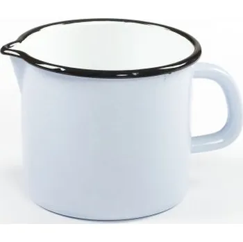 Hrnek d12cm s výlevkou, smalt, mix barev