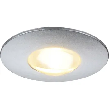 BIG WHITE DEKLED, vestavné svítidlo, LED, 3 000 K, kulaté, stříbrná metallic, 1 W 112242