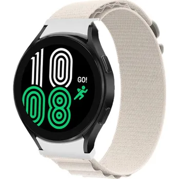 Příslušenství k chytrým hodinkám VSECHNONAMOBIL 65088 NYLON Řemínek pro Samsung Galaxy Watch 6 Classic (47mm/43mm) a Watch 6 (44mm/40mm) bílý
