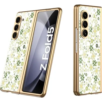 GKK 64336 GKK GLASS Ochranný kryt Samsung Galaxy Z Fold5 5G GREEN FLORAL