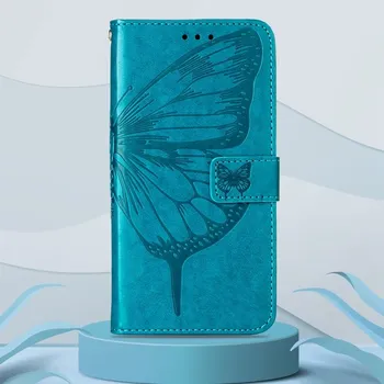 Pouzdro na tablet VSECHNONAMOBIL 54688 ART BUTTERFLY Peněženkový kryt Infinix Zero X Pro modrý
