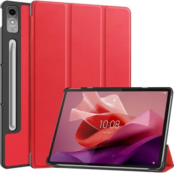 Pouzdro na tablet VSECHNONAMOBIL 64800 LEATHER PRO Zaklápěcí kryt pro Lenovo Tab P12 červený