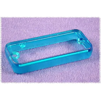 LED páska Hammond Electronics 1455KBTBU-10 1455KBTBU-10 rám (d x š x v) 8 x 78 x 27 mm ABS modrá (transparentní) 10 ks