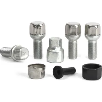 Šroubek na kolo Pojistné bezpečnostní šrouby M14x1,5x29 kulová R13, klíč 17, SICURIT BN529