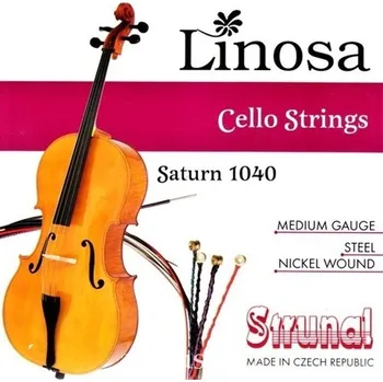 Struna pro kytaru a smyčcový nástroj Struny pro violoncello Strunal Linosa Saturn 1040 sada 1/2