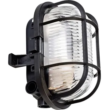 Venkovní osvětlení Deko Light Syrma Oval Schwarz 401012 venkovní stropní osvětlení, venkovní nástěnné osvětlení černá