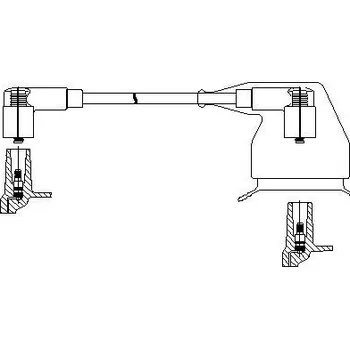 Zapalovací kabel zapalovací kabel, , 12121705647, BREMI, 130/75