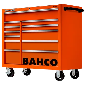 Robustní dílenský vozík (oranžový) 1475KXL12 (vozík s 12 zásuvkami)