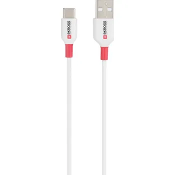 Mobilní telefon Skross USB kabel USB 2.0 USB-A zástrčka, USB-C ® zástrčka 1.20 m bílá kulatý SKCA0002A-C120CN