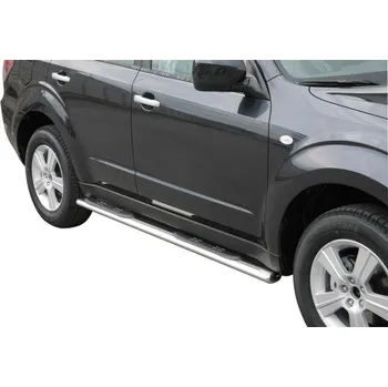 Tuning Boční oválný rám s nášlapy SUBARU Forester 2008-12 Misutonida GPO/220 Leštěný nerez