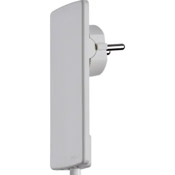Elektrická zásuvka plochá zástrčka SchuKo EVOline EVOline Plug 1510.0000.0300, plast, S pomůckou po vytažení , 230 V, bílá