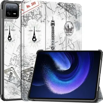Pouzdro na tablet VSECHNONAMOBIL 60030 ART Zaklápací obal Xiaomi Pad 6 / Pad 6 Pro EIFFEL TOWER
