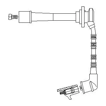Zapalovací kabel zapalovací kabel, , 0K95H1814XA, BREMI, 3A57J93
