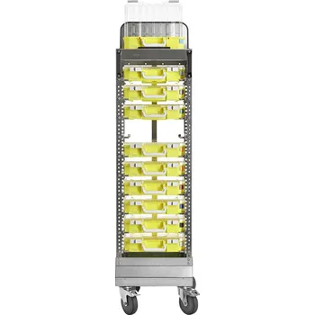 raaco CarryLite 80 4x8 vozík pro transport kufříků s díly (š x v x h) 415 x 1580 x 425 mm přihrádek: 10 Obsah 1 ks