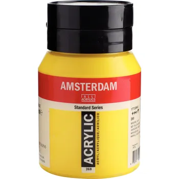 Vodová barva Akrylová barva Amsterdam Standard - 268 Azo Yellow Light Objem: 500 ml