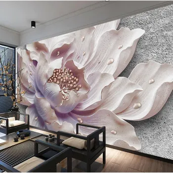 Tapeta Solution Media 3D tapeta - Květ Pivoňky MU1681 1 - Voděodolné plátno - Textilní tapeta omyvatelná - 250g/m2