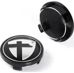 Středová krytka alu kola Ø 56/64 mm Tomason K-009, černý plast, černé logo