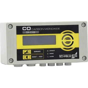 Zabezpečovací technika Schabus GX-C330, 300330 detektor oxidu uhelnatého s interním senzorem 230 V, detekce oxidu uhelnatého (CO)