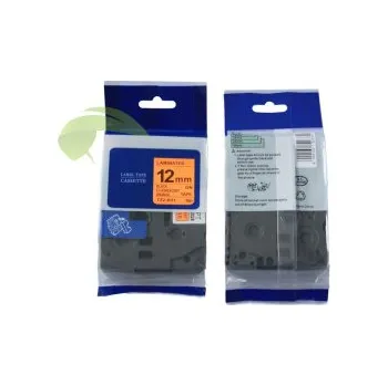 Pásek do tiskárny TONERSYP páska pro Brother TZe-B31, 12mm x 8m, signální černý tisk / oranžový podklad