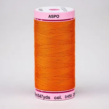 Nit Univerzální šicí nit Amann ASPO 120 polyesterová, sytě oranžová 0450, návin 500m
