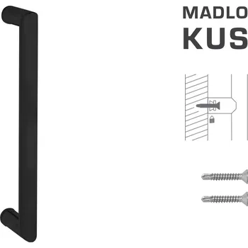 FT - MADLO kód K02 Ø 25 mm ST ks Ø 25 mm, 900 mm, 925 mm BS - Černá matná