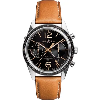 Hodinky Pánské hodinky Vintage Bell &amp; Ross BRV126FLYGMTSCA