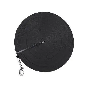 Vodítko pro psa Vodítko DINOFASHION stopovací ploché černé 30m/2cm