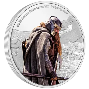 Stříbrná mince Gimli™ 1 Oz 2022 (Lord of the Rings™) PROOF - (7.)