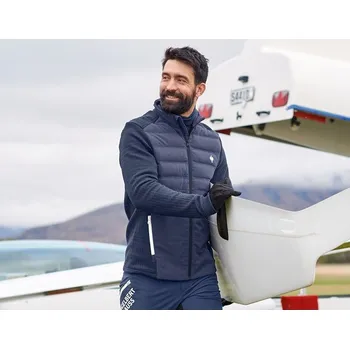 Úpletová bunda hybrid e.s.trail velikost 2XL hlubinněmodrá/bílá Strauss Pracovní oblečení